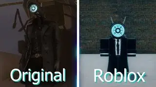 Skibidi Toilet - Surveillance Camerawoman in Original VS Roblox