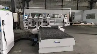 DERUI Flexible 5-Head CNC Router Demo: Single Head & All 5 Heads in Action #woodworking #cnc