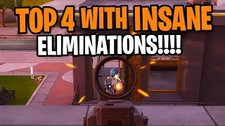 Top 4 Finish BUT I Went Crazy With Eliminations! 🔥 Fortnite Gameplay