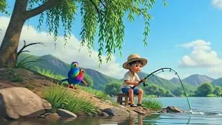 Mancing ikan belanak di sungai air dangkal dan keruh sangat seru sekali.