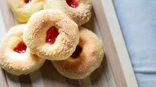 Strawberry filled bread | natural light shoot
