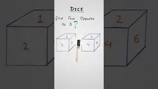 Dice | Most repeated Question | Dice Trick Reasoning FOR SSC CGL CHSL RRB NTPC BANKING #shorts