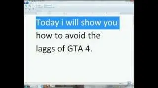 Gta 4 lag problem............FIXXX.