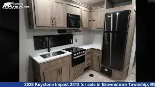 Phenomenal 2026 Keystone Impact 2813 Toy Hauler RV For Sale in Brownstown Township, MI | RVUSA.com