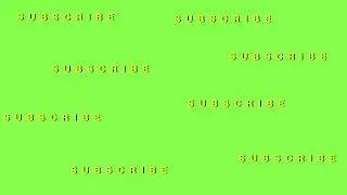AESTHETIC SUBSCRIBE GREEN SCREENS