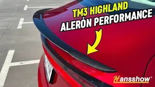🔴Alerón de fibra de carbono PERFORMANCE para Tesla Model 3 Highland