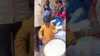 Little boy playing dhak dhol kortal #shorts @itizone704