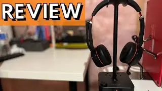 Headphone Stand with USB Charger COZOO Desktop Gaming Holder Hanger with 3 USB Charging Station