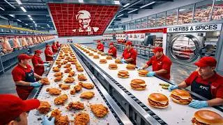 The Secret Process Behind KFC Chicken Production #howitsmade #kfcchicken #moneyfactory