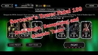 How to beat Sorcerer's Tower Fatal | 189 with weak team | Dark Magic, Dampening and Assasin Team