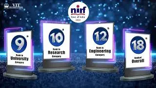 2022 Ranking and Accreditation | VIT Milestones | VITEEE 2023 Applications Open