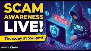 2/5/2026 - Stay Safe Online from Scammers, Recent Scams (Scam Awareness Live Stream, Vertical)