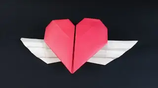 Как сделать бумажное сердце. Валентинка в технике оригами.