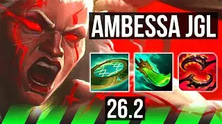 AMBESSA vs QIYANA (JGL) | 42K damage | BR Challenger | 26.2