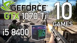 Intel i5 8400 + MSI GTX 1070 Ti Gaming - 1080p ULTRA settings Benchmarks - 10 Games Tested