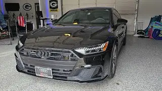 Audi A7 Xpel Prime XR Black nano ceramic window tinting.