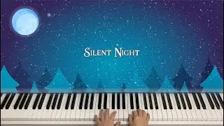 Silent Night -  Christmas Piano Instrumental with Lyrics