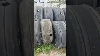 40x16R16 used aircraft tire drilled holes for boat