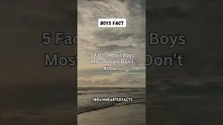 5 Facts about boys most people don't know... #shorts #facts #boysfacts #trending #viral