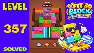 Fit Block 3D &ndash; Level 357 | Walkthrough Fast & Clean Solution
