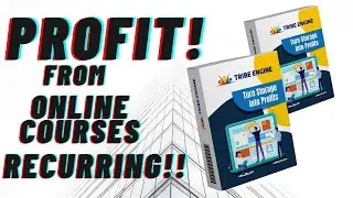 Tribe Engine Review, Excellent Way to PROFIT $$ from Online Courses Passive Income by Mosh Bari
