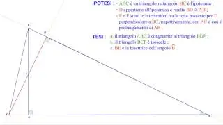 Geometria - Rette perpendicolare e parallele, dimostrazione 2 - primo anno
