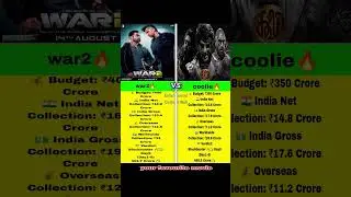 🔥 War 2 vs Coolie Day 9 | Hrithik Roshan vs Rajinikanth | Box Office Battle
