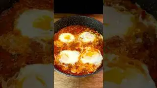 Tomato Eggs Recipe! Easy Shakshouka #shorts