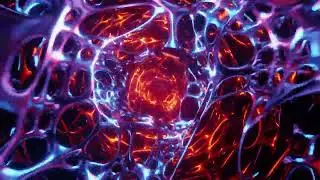 Hypnotic Sci-Fi Neon Tunnel - Futuristic 4K Animated Background | Chroma Relax