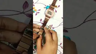 Setting vintage Casio watch strap #casio #vintage #watch