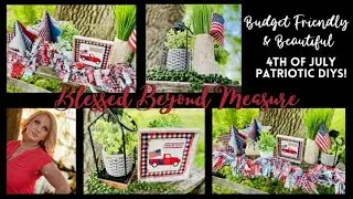 Beautiful and budget friendly Dollar Tree 4th of July DIY home decor, Dollar Tree 4th of July decor
