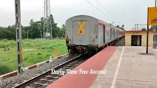 Extreme Furious  Mithila Express 130kmph Devastated Skipping out busy Railway Station