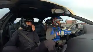 Drifting Amadeus (my e46 sedan) at Drift Mentality Halloween Bash at BIR Brainerd International