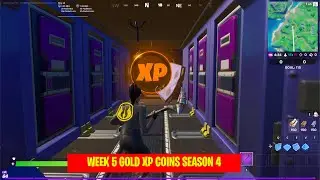 All Gold XP Coins Locations Week 5 - Good as Gold Punch Card Fortnite Chapter 2 Season 4