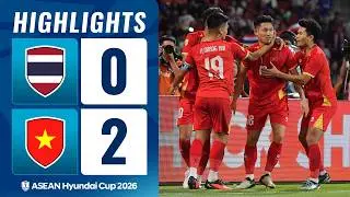 Thailand 0-2 Vietnam | ASEAN Hyundai Cup 2026 | Match Highlights | Final First Leg