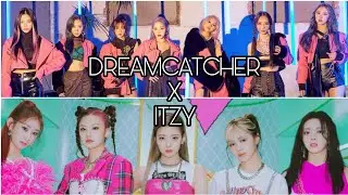 ITZY X DREAMCATCHER 🤔 🤝🏻 #shorts