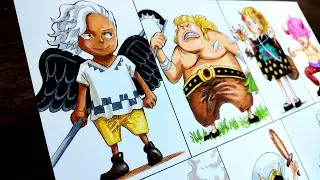 Drawing Beast Pirates as a Kids | One Piece ワンピース Oda's SBS