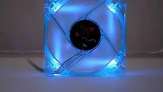 Logisys LT80UVBL, UV LED Blue Fan