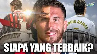 MENURUTMU SIAPA YANG BEK TERBAIK? Paulo Maldini atau Sergio Ramos? | Legenda AC Milan vs Real Madrid