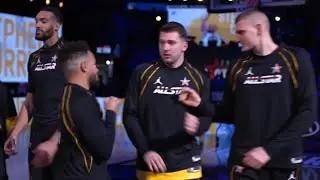 Steph Curry scared Luka Doncic 😄 2021 NBA All-Star Game