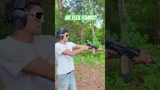 AK FLEX RAMBO 😱✅ #rambo #akflex #draco #gunsafety #shorts #viral #funny #sws #youtube #viralshorts