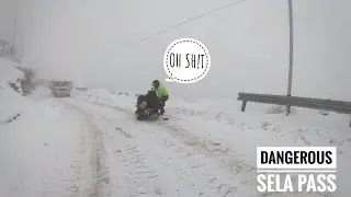 Dangerous Sela Pass In Winter