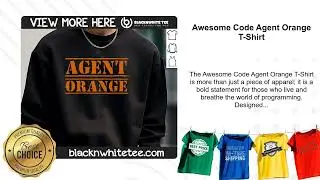 Awesome Code Agent Orange T-Shirt