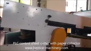 NC sheet cutting machine with paper collector for corrugated board