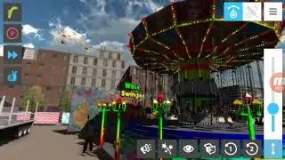 Funfair Ride Simulator 4 Wave Swinger (Flying Swing) offride FRS4