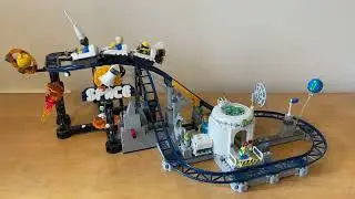 Lego Creator 3in1 set 31142 review and adding motor and chain link to roller coaster