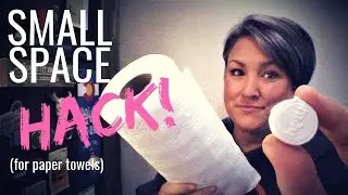 SMALL SPACE HACK! Save Space on Paper Towels in RVs, Vans or Tiny Homes