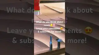 أمواج خشبية مميّزة |3D Curving عملية النحت ثلاثي الأبعاد 😍 #shorts