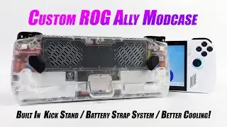 Custom ROG Ally Modcase with Heat Management, Kick Stand & Battery Strap System