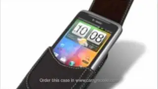 Melkco Leather Case for HTC Desire Z/T-Mobile G2 - Universal Vertical Pouch (Black) - VP2